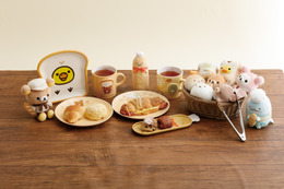 リラックマ＆すみっコぐらしと、いつでもパン屋さん気分♪可愛いキッチンアイテム、もちもち素材のぬいぐるみが新登場！