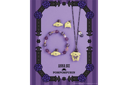 「サンリオ」ポムポムプリンがタキシード風スタイルでちょっぴりジェントルに♪「ANNA SUI」コラボアクセ登場