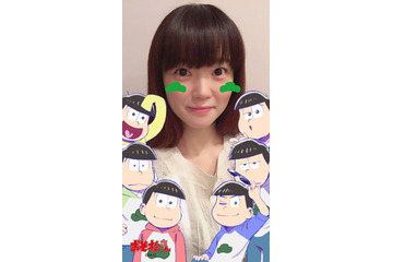 「おそ松さん×SNOW」コラボスタンプが配信！ 六つ子と一緒に“インスタ映え” 画像