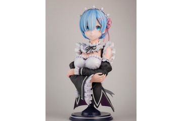 「Re:ゼロ」レム、実物サイズの胸像フィギュアに！肌・服の質感に注目 画像