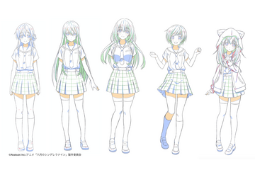 アニメ「八月のシンデレラナイン」キャラデザ＆キャスト公開！ 第1弾は有原翼（CV：西田望見）ら5名 画像