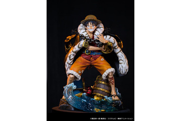 海賊王におれはなるっ!!!!「ワンピース」ルフィが大迫力フィギュアに DVDジャケット立体化第1弾 画像
