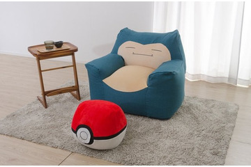 「ポケモン」カビゴンが“ビーズソファ”になっちゃった♪　もっちり包まれる感覚から、にげられない！ 画像