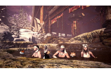 「モンハンワールド：アイスボーン」温泉に浸かってリフレッシュ！ 第3弾PV＆開発陣の解説映像が公開 画像