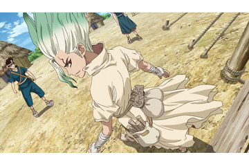 「Dr．STONE」御前試合の優勝者に酒が振る舞われる事を知った千空は… 第13話先行カット 画像