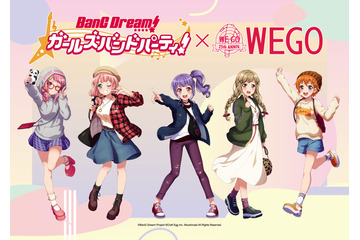 「バンドリ！」有咲、ひまり、彩、あこ、はぐみの描き下ろし“WEGO”コーデが発売開始 画像