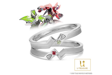 「タイバニ」ピッタリ重ねるとグッドラックモードも再現できる？ コラボリングがセットで登場 画像