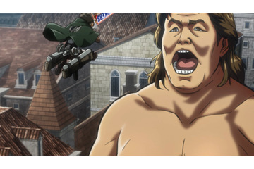 「進撃の巨人」長州力が巨人になって大暴れ！でも…“キレてないですよ” スニッカーズコラボCM第2弾 画像