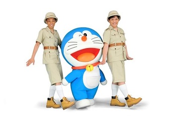 「映画ドラえもん 新・のび太の大魔境」にCOWCOW出演　応援隊長も就任 画像