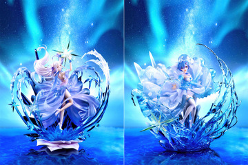 「リゼロ」エミリア＆レムの幻想的なドレス姿フィギュアが予約開始 実物展示イベントも 画像