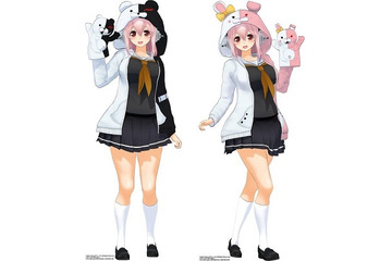 PS3「モット！ソニコミ」と「ダンガンロンパ」のコラボ　話題のアイドルがモノクマ、モノミファッションに 画像