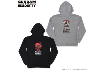 「ガンダムVSハローキティ」キティがMSやシャアになりきったアパレルアイテムが登場 画像