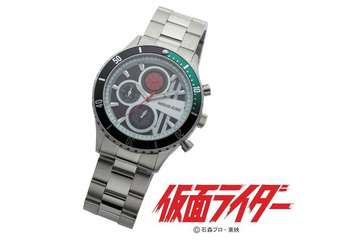 「仮面ライダー」クロノグラフが回転する！ 変身ベルトイメージの大人向け腕時計登場 画像