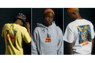 「ゴジラ」名シーンや怪獣たちをクールに着こなせ！ストリート系ブランド“HUF”とコラボ 画像