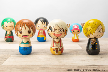 「ワンピース」ナミ、ウソップ、サンジが伝統工芸“創作こけし”に！ 手のひらサイズのキュートな姿で登場 画像