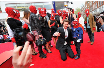 「アメイジング・スパイダーマン2」ロンドンに到着　ワールドプレミア開催 画像
