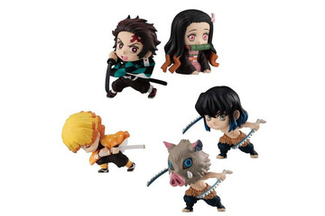 「鬼滅の刃」炭治郎、善逸らが躍動感たっぷりなデフォルメフィギュアに！ 画像