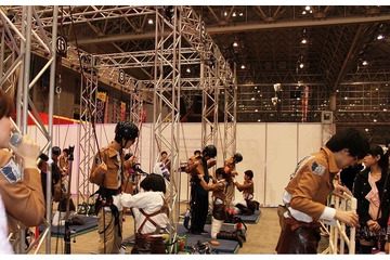 ニコニコ超会議に立体機動が登場！　進撃ブースで訓練兵団入団試験、立体機動装置を体験 画像
