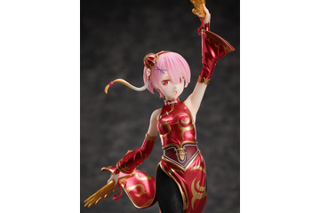 「リゼロ」“何見とれてるのよバルス” ラムが赤いチャイナドレスでフィギュア化！ 布製タイツがリアル 画像