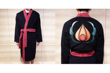 「鬼灯の冷徹」鬼灯の衣装をモチーフにしたバスローブが登場！ 描き下ろしイラスト使用のグッズも 画像
