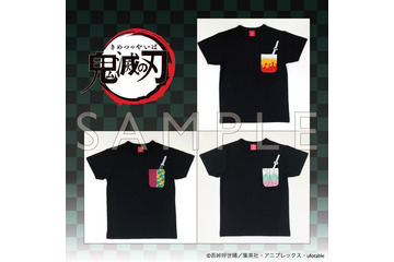 「鬼滅の刃」煉獄、義勇、しのぶのモチーフを胸ポケットにデザイン！ Tシャツが登場 画像