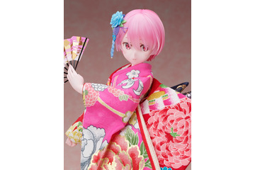 「リゼロ」鬼がかった美しさ！ ラムが日本人形の老舗とコラボ、優美な着物姿の高級フィギュア発売 画像