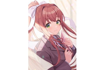 「ドキドキ文芸部プラス！」人気イラストレーター・しぐれういが描くモニカに“Just Monika”殺到 画像
