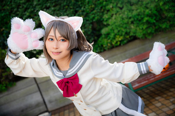 【コスプレ】『ラブライブ！サンシャイン!!』猫耳ハロウィン姿の「渡辺曜」に目を奪われる…注目レイヤー・みらいさき【写真8枚】 画像