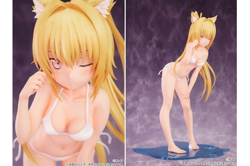 ケモモミ学園「小日向奈菜美」フィギュアが新登場！ 白い水着が映える美しいボディラインの彼女があなたを見つめる♪ 画像