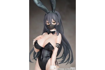 過激な衣装でもお仕事を全う！真面目な“黒バニー後輩ちゃん”が初の立体化　イラストレーター・イコモチ「モノクロバニー」 画像