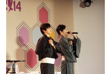 「進撃の巨人ラジオ 電波兵団」初の公開録音、梶さんと下野さん浴衣姿で登場＠京まふ2014 画像