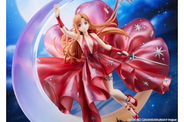 劇場版「SAO」“私も行く、パートナーだから…” アスナが真紅のクリスタルドレス姿でフィギュア化！ 画像
