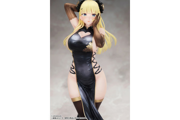 チャイナ服から溢れる“肉感”に注目！ oekakizukiのイラスト「チャイナ娘（黒ver）」がド迫力フィギュア化 画像