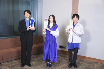 島崎信長＆榎木淳弥＆堀田真由のアフレコ現場に潜入！アニメ映画「ブルーサーマル」が完成するまで――第二回：アフレコ 画像