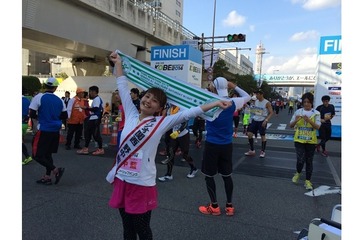 野中藍「神戸マラソン2014」完走　5時間9分2秒で自己記録も更新 画像
