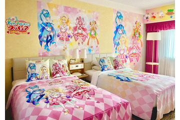 「デパプリ」キュアプレシャスたちとお泊り会♪ ホテルニューオータニ博多にコラボルーム登場 画像