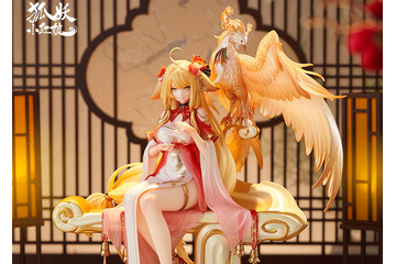 チャイナドレスから伸びる太もも、豪華絢爛な装飾に注目！「縁結びの妖狐ちゃん」塗山紅紅の10周年記念フィギュア登場 画像