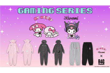 マイメロディ＆クロミの、ゲームに夢中な姿がキュート♪ コラボアパレル登場 画像