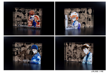 「名探偵コナン」青山剛昌のカラーイラスト使用♪ コナン、灰原哀、赤井秀一、スコッチら8名のキャラブロック登場 画像