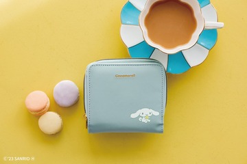 「サンリオ」パステルカラーがかわいい♪ シナモロールが二つ折りの財布になって登場！ 画像