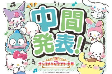 「サンリオキャラクター大賞」中間1位はシナモロール！ ハンギョドン、バッドばつ丸も奮闘中 画像