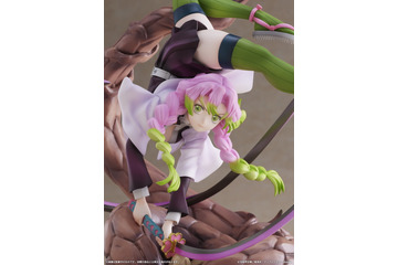 「鬼滅の刃」みんな私が守るからね―― 恋柱・甘露寺蜜璃、しなやかなボディライン＆ダイナミックなポーズでフィギュア化 画像