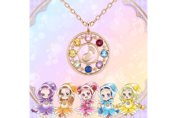 「おジャ魔女どれみ」見習いタップがネックレスに！ 魔法玉を天然石で表現♪ いつものおしゃれに魔法がかかりますように… 画像