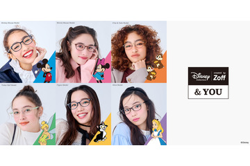 「ディズニー」ミッキーやティンカー・ベル、フィガロなど6キャラ全12種♪ Zoffよりコラボ10周年記念メガネ登場 画像