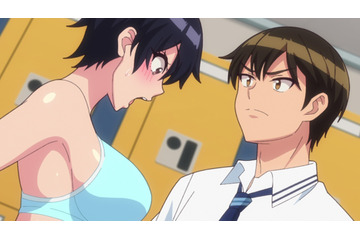 “僧侶枠”冬アニメ「悶えてよ、アダムくん」杏季は更衣室で縮こまる一樹を発見！ 密室を良いことに2人はそのまま…第3話先行カット 画像