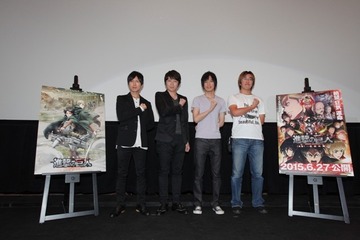 劇場版「進撃の巨人」 大ヒット挨拶で神谷浩史リヴァイ熱演　荒木監督、諫山創も感謝 画像
