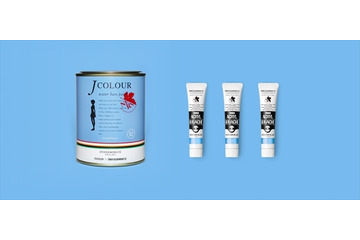 綾波レイがイメージ　海と氷の中間色「アヤナミブルー」、ターナー色彩が開発 画像