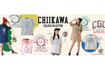 レトロ風「ちいかわ」デザインがかわいい！Tシャツワンピやリュックサックなどのアパレルアイテムが本日4月16日より発売 画像