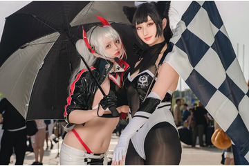 【コスプレ】美女二人による『アズレン』高尾＆プリンツ・オイゲン併せが尊い！スタイルを際立たせる、しなやかな曲線美へのこだわり 画像