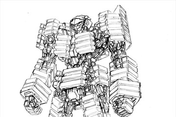 マンションが巨大ロボに変形!? 森田修平監督が描くショートアニメ「超機動街区 KASHIWA-NO-HA」 画像